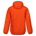 Blaze Orange - Back - Regatta Great Outdoors Childrens-Kids Lever II Packaway Rain Jacket