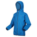 Indigo Blue - Side - Regatta Great Outdoors Childrens-Kids Lever II Packaway Rain Jacket