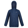 Blue Wing - Front - Regatta Great Outdoors Childrens-Kids Lever II Packaway Rain Jacket