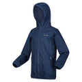 Blue Wing - Side - Regatta Great Outdoors Childrens-Kids Lever II Packaway Rain Jacket
