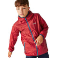 Danger Red - Lifestyle - Regatta Great Outdoors Childrens-Kids Lever II Packaway Rain Jacket