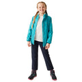 Tahoe Blue - Lifestyle - Regatta Great Outdoors Childrens-Kids Lever II Packaway Rain Jacket