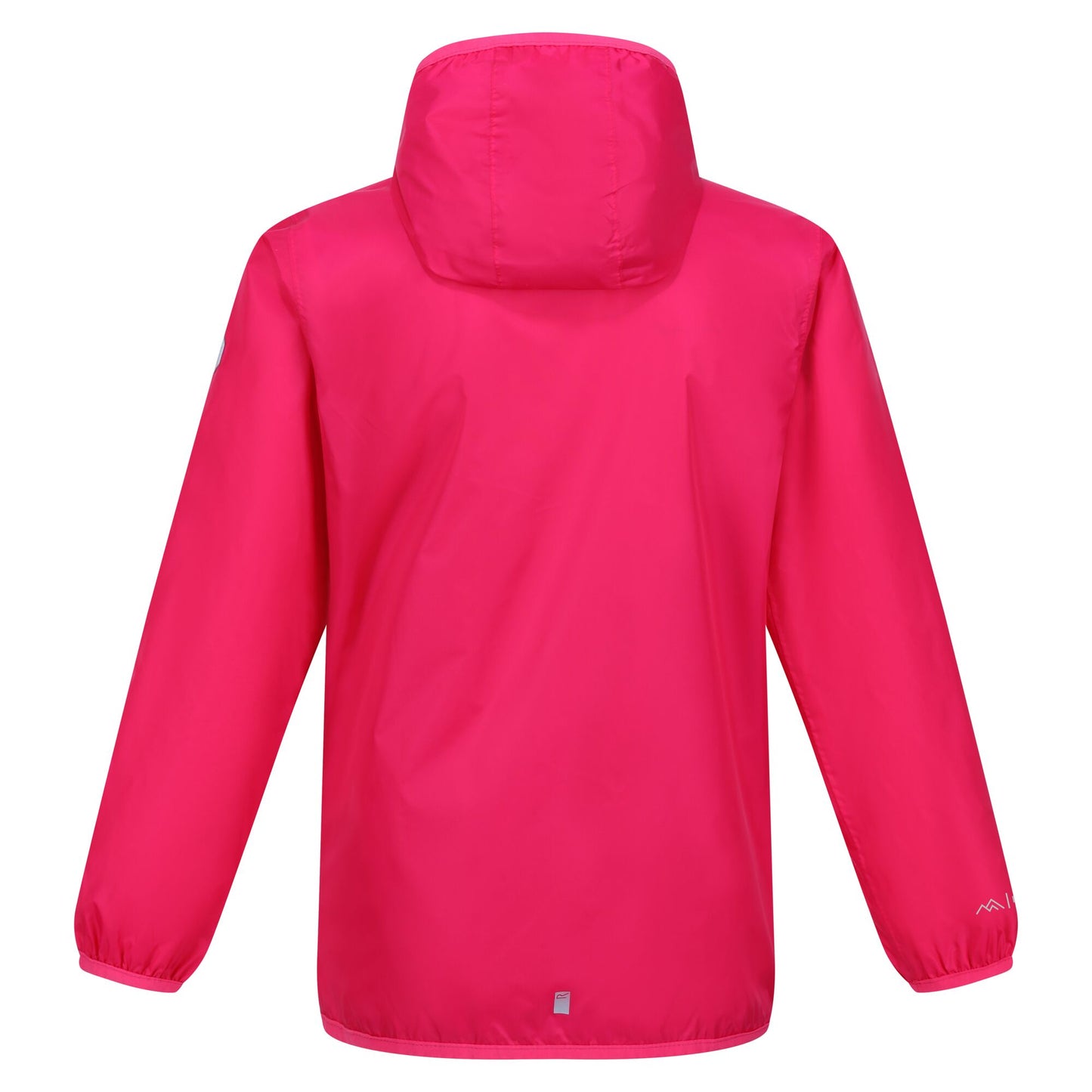 Pink - Back - Regatta Great Outdoors Childrens-Kids Lever II Packaway Rain Jacket
