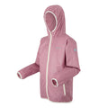 Lilas-Light Vanilla - Side - Regatta Great Outdoors Childrens-Kids Lever II Packaway Rain Jacket
