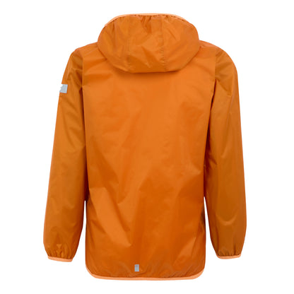 Fox-Bright Marigold - Back - Regatta Great Outdoors Childrens-Kids Lever II Packaway Rain Jacket