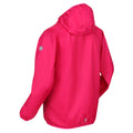 Pink Fusion - Side - Regatta Great Outdoors Childrens-Kids Lever II Packaway Rain Jacket