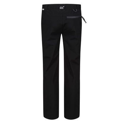Black - Back - Regatta Great Outdoors Childrens-Kids Dayhike II Stretch Trousers