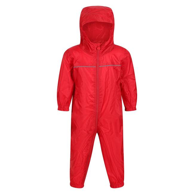 Classic Red - Front - Regatta Professional Baby-Kids Paddle All In One Rain Suit