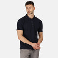 Navy - Back - Regatta Professional Mens Classic 65-35 Short Sleeve Polo Shirt