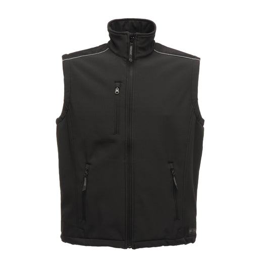 Black - Front - Regatta Professional Great Outdoors Mens Sandstorm Sleeveless Zip Up Bodywarmer