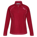 Beetroot Red-Fig - Front - Regatta Great Outdoors Womens-Ladies Montes Half Zip Fleece Top