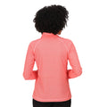 Neon Peach-White - Side - Regatta Great Outdoors Womens-Ladies Montes Half Zip Fleece Top