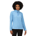 Sonic Blue-White - Back - Regatta Great Outdoors Womens-Ladies Montes Half Zip Fleece Top