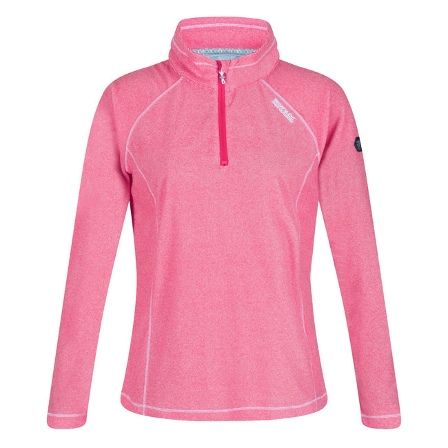 Rethink Pink-White - Front - Regatta Great Outdoors Womens-Ladies Montes Half Zip Fleece Top