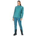 Pagoda Blue - Side - Regatta Great Outdoors Womens-Ladies Montes Half Zip Fleece Top