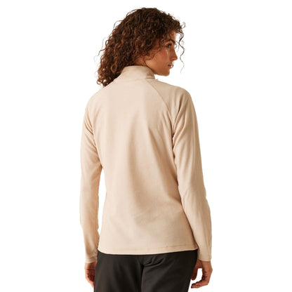 Warm Taupe-Blanc De Blanc - Lifestyle - Regatta Great Outdoors Womens-Ladies Montes Half Zip Fleece Top
