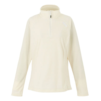 Light Vanilla-White - Front - Regatta Great Outdoors Womens-Ladies Montes Half Zip Fleece Top