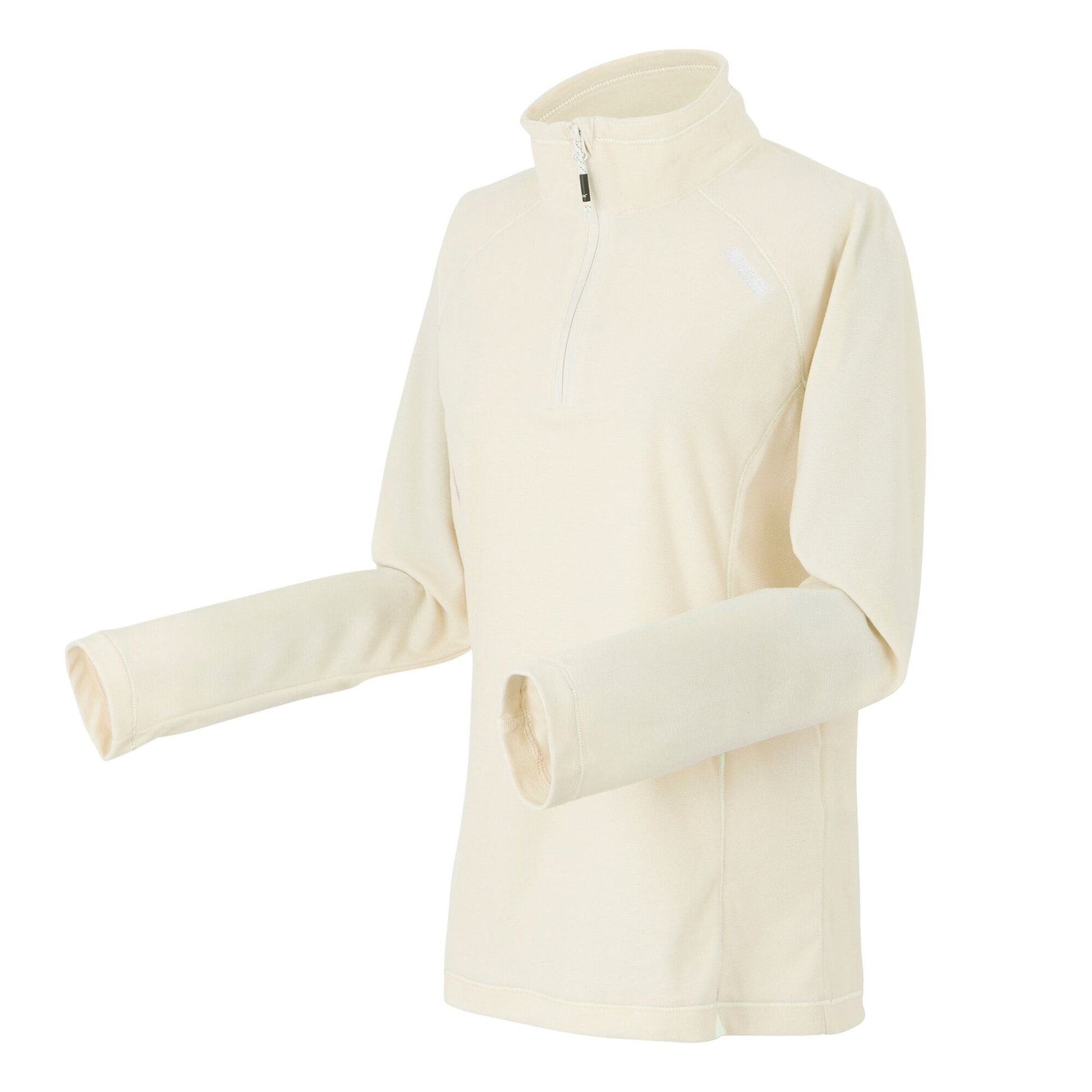 Light Vanilla-White - Side - Regatta Great Outdoors Womens-Ladies Montes Half Zip Fleece Top