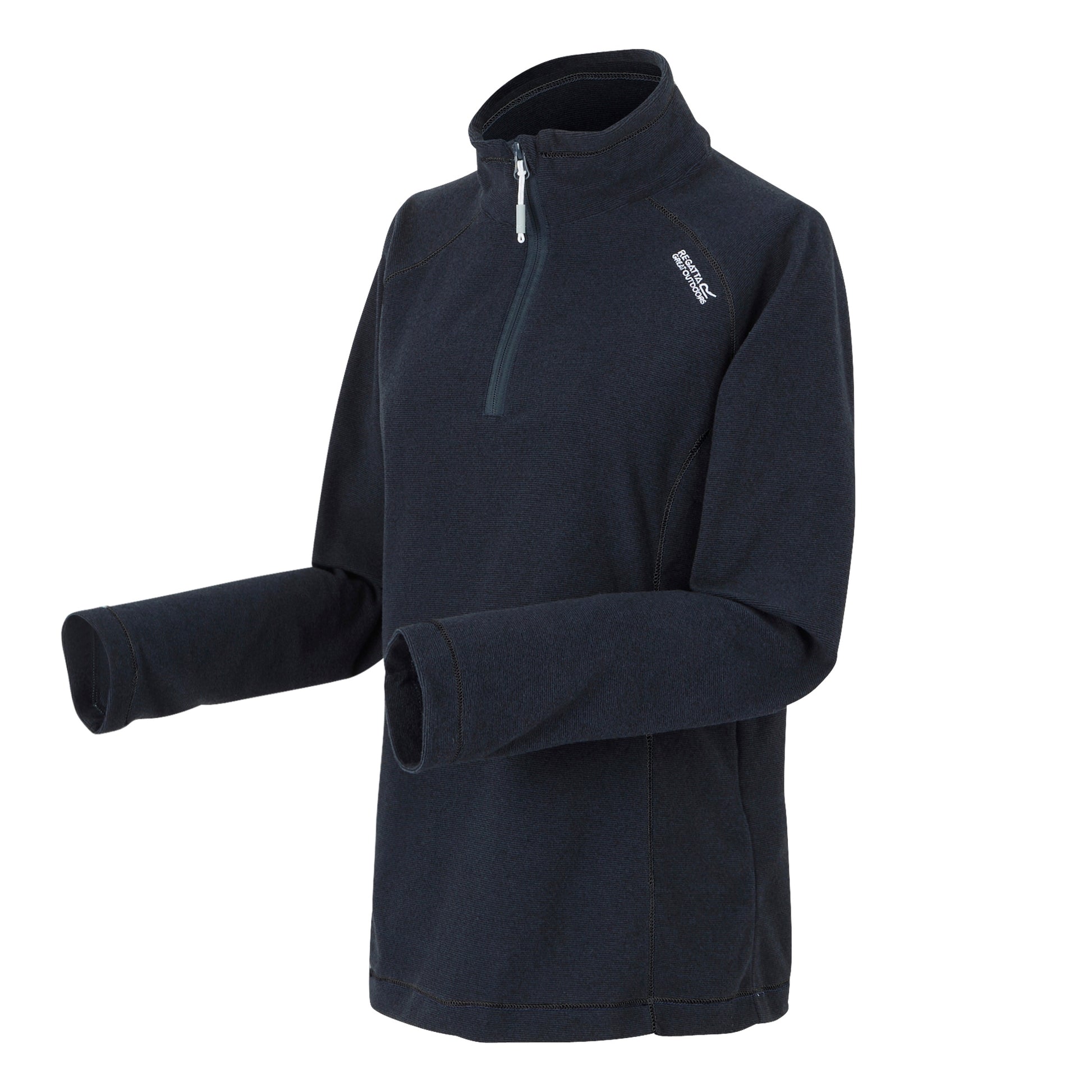 Navy-Black - Side - Regatta Great Outdoors Womens-Ladies Montes Half Zip Fleece Top