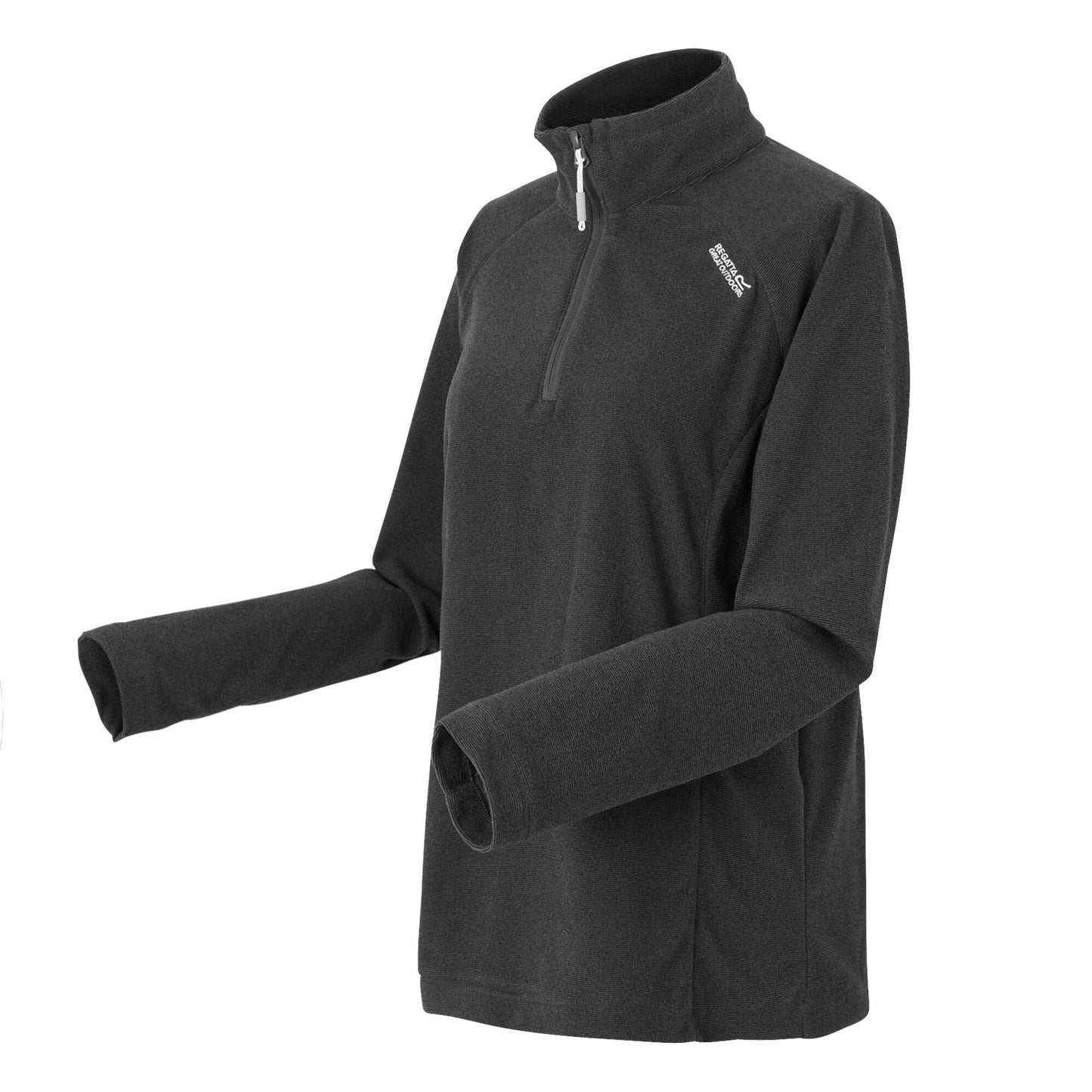 Seal Grey-Ash - Side - Regatta Great Outdoors Womens-Ladies Montes Half Zip Fleece Top