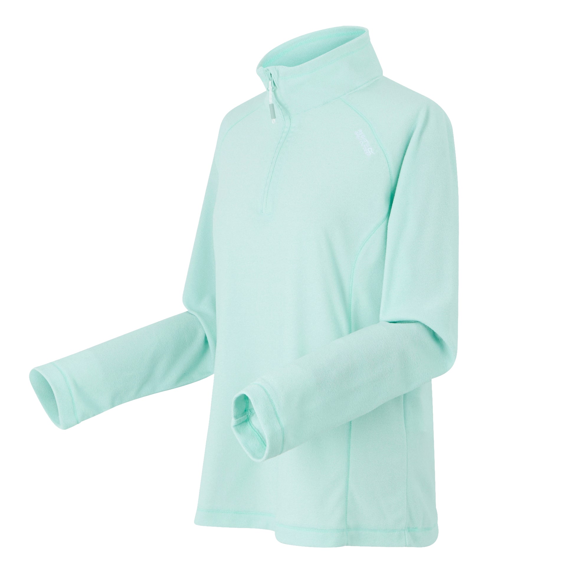 Icy Morn-White - Side - Regatta Great Outdoors Womens-Ladies Montes Half Zip Fleece Top