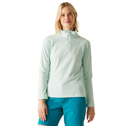 Icy Morn-White - Lifestyle - Regatta Great Outdoors Womens-Ladies Montes Half Zip Fleece Top