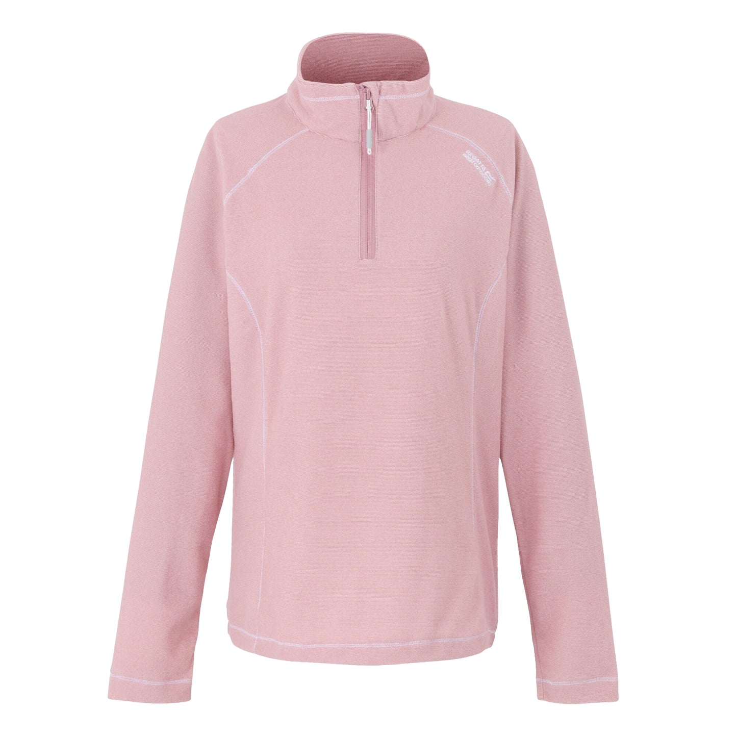 Lilas-Powder Lilac - Front - Regatta Great Outdoors Womens-Ladies Montes Half Zip Fleece Top