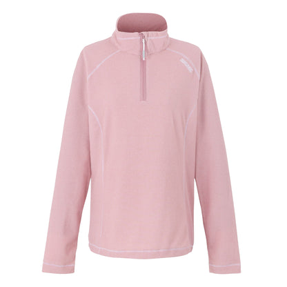 Lilas-Powder Lilac - Front - Regatta Great Outdoors Womens-Ladies Montes Half Zip Fleece Top