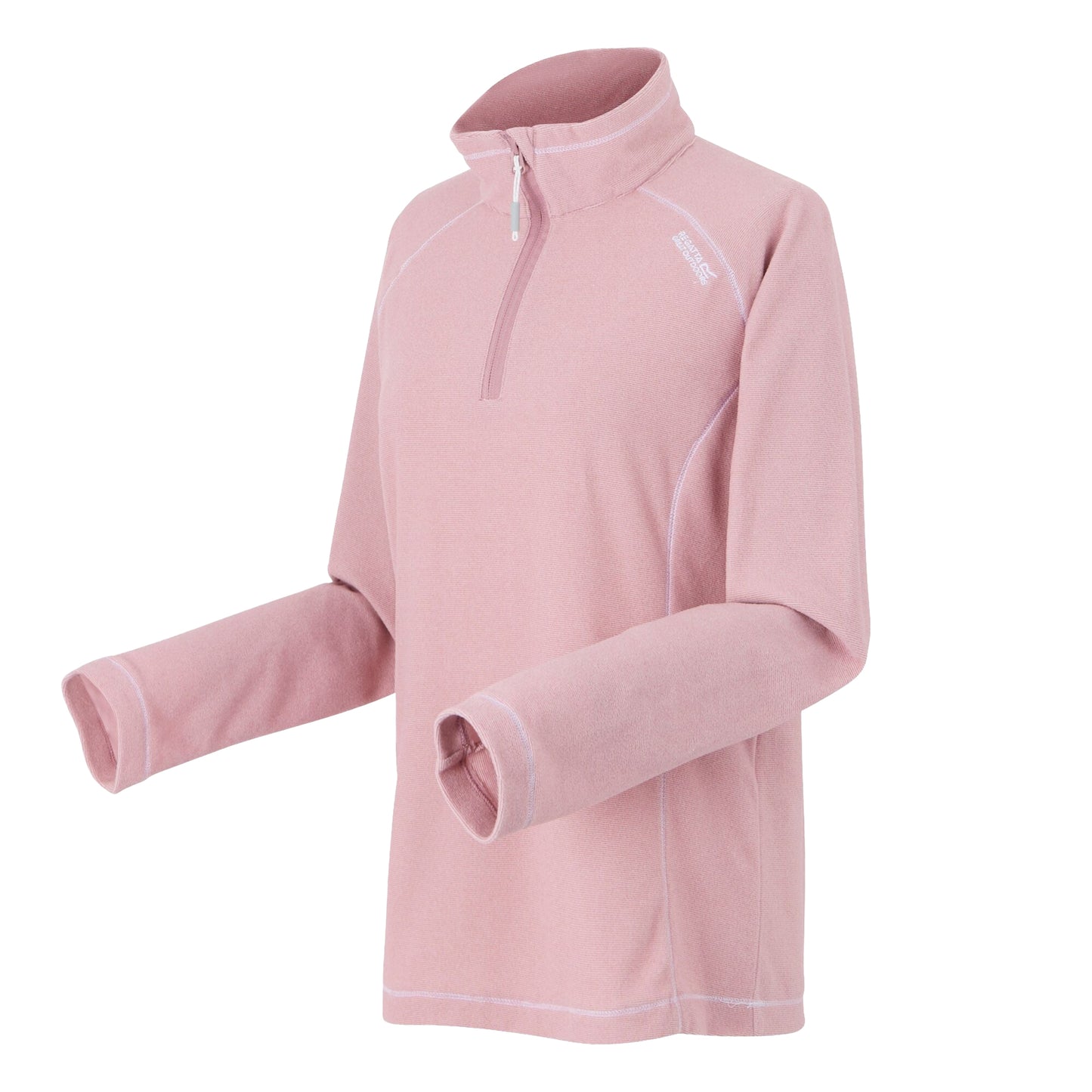 Lilas-Powder Lilac - Side - Regatta Great Outdoors Womens-Ladies Montes Half Zip Fleece Top