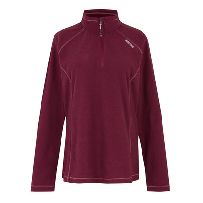 Dark Pimento - Front - Regatta Great Outdoors Womens-Ladies Montes Half Zip Fleece Top