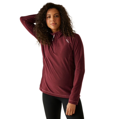 Dark Pimento - Lifestyle - Regatta Great Outdoors Womens-Ladies Montes Half Zip Fleece Top