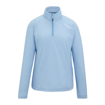 Washed Denim - Front - Regatta Great Outdoors Womens-Ladies Montes Half Zip Fleece Top