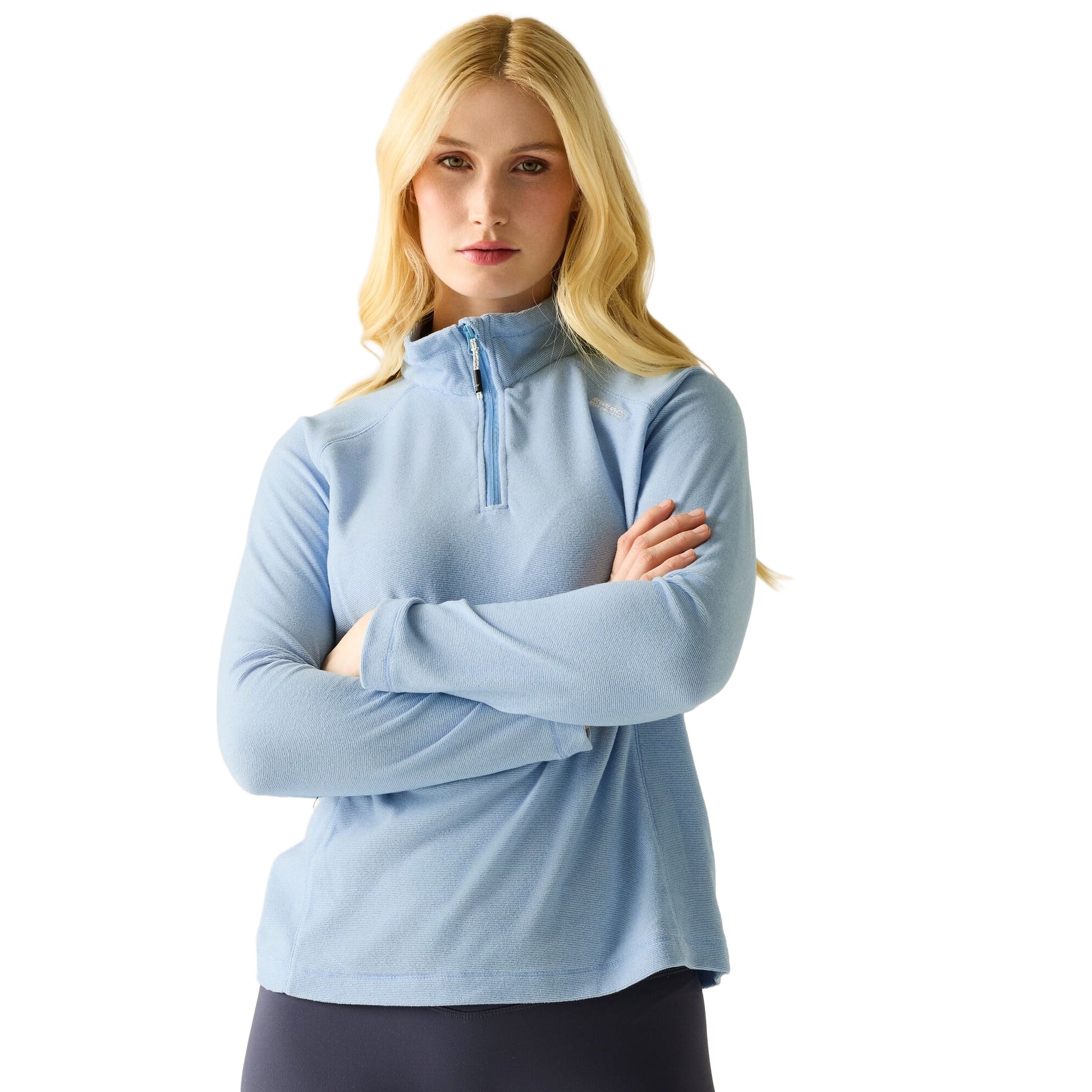 Washed Denim - Lifestyle - Regatta Great Outdoors Womens-Ladies Montes Half Zip Fleece Top