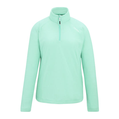 Ice Green - Front - Regatta Great Outdoors Womens-Ladies Montes Half Zip Fleece Top