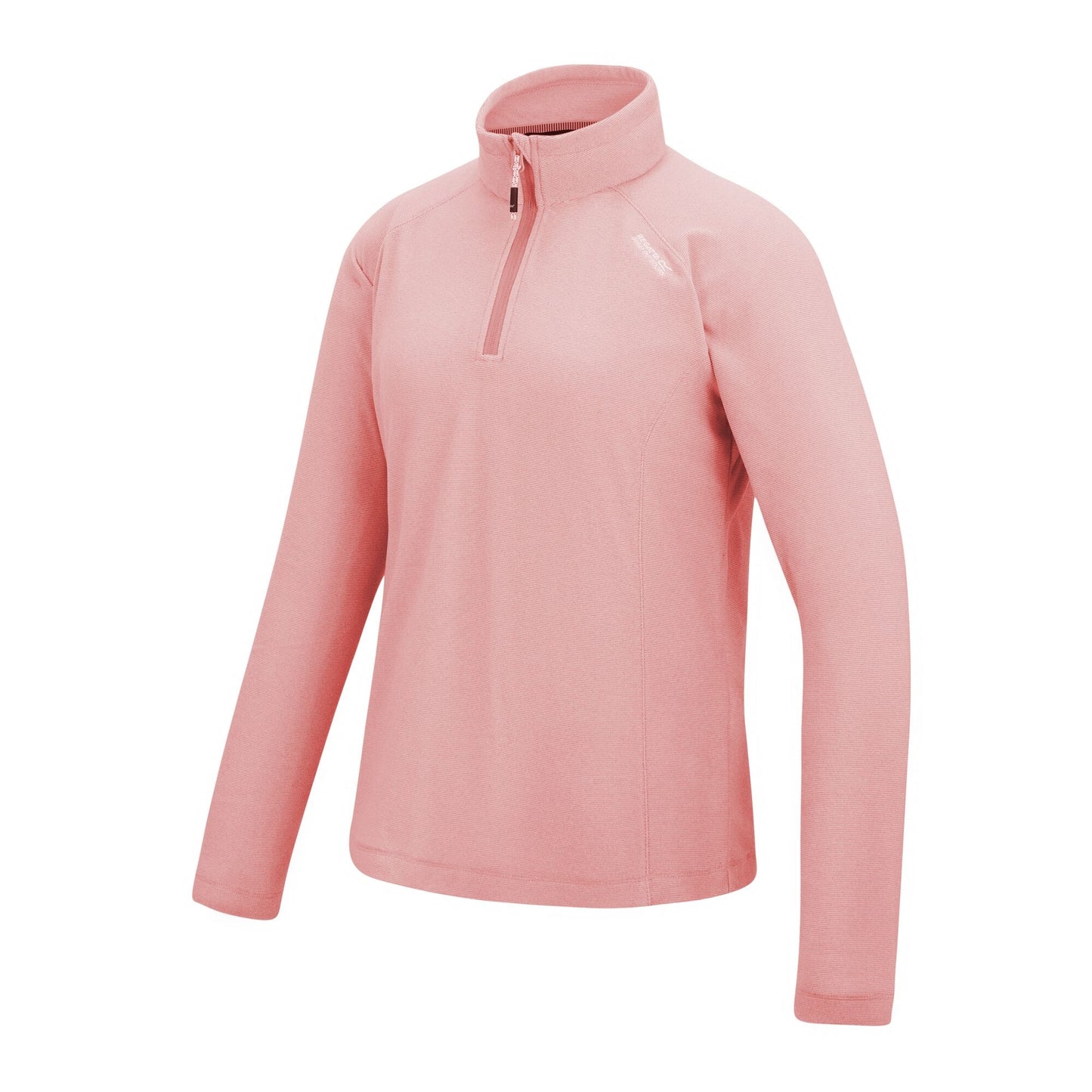 Peach Pink - Side - Regatta Great Outdoors Womens-Ladies Montes Half Zip Fleece Top