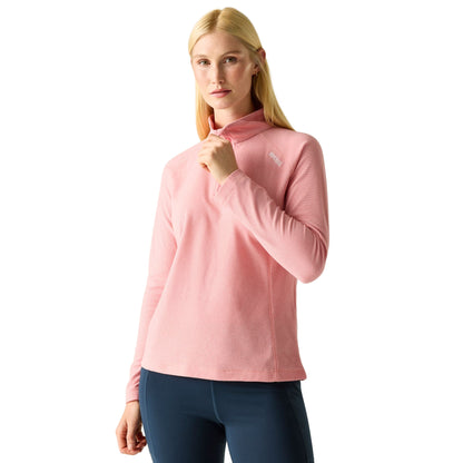 Peach Pink - Lifestyle - Regatta Great Outdoors Womens-Ladies Montes Half Zip Fleece Top