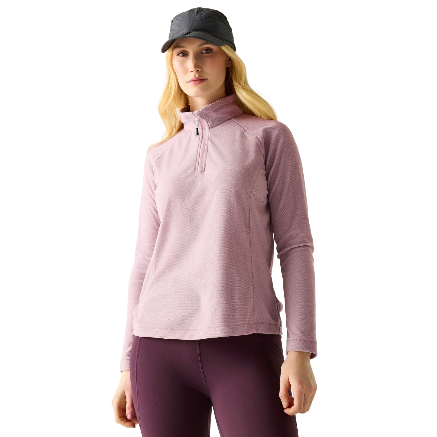 Powder Lilac - Lifestyle - Regatta Great Outdoors Womens-Ladies Montes Half Zip Fleece Top