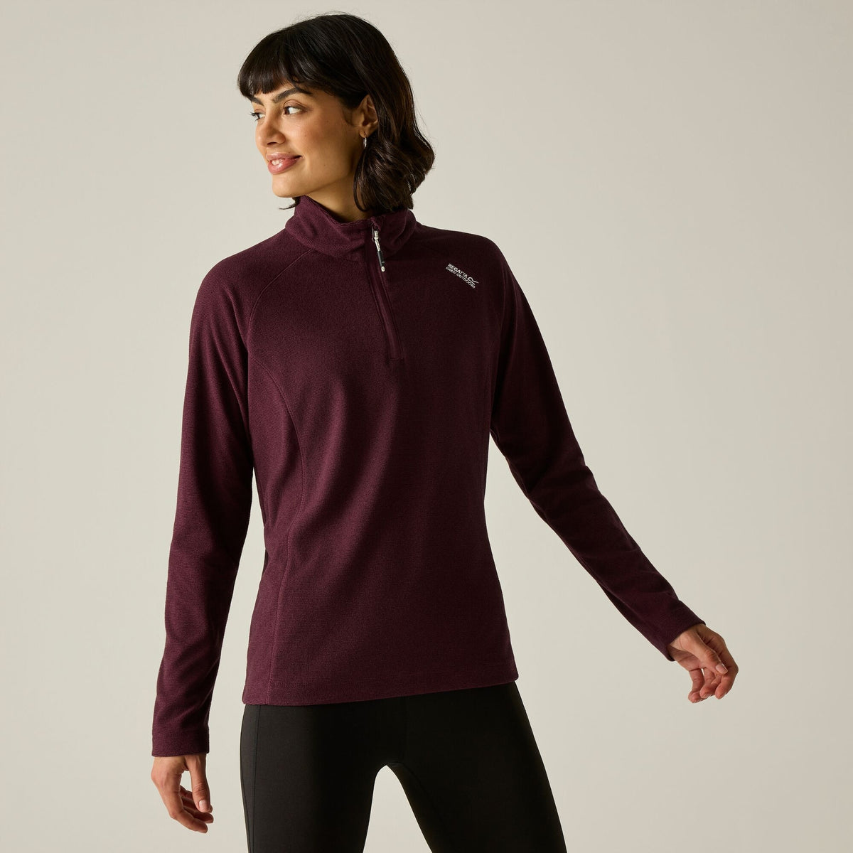 Fig - Pack Shot - Regatta Great Outdoors Womens-Ladies Montes Half Zip Fleece Top