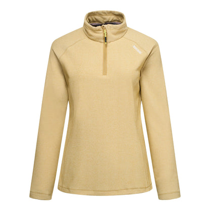 Desert Beige - Front - Regatta Great Outdoors Womens-Ladies Montes Half Zip Fleece Top