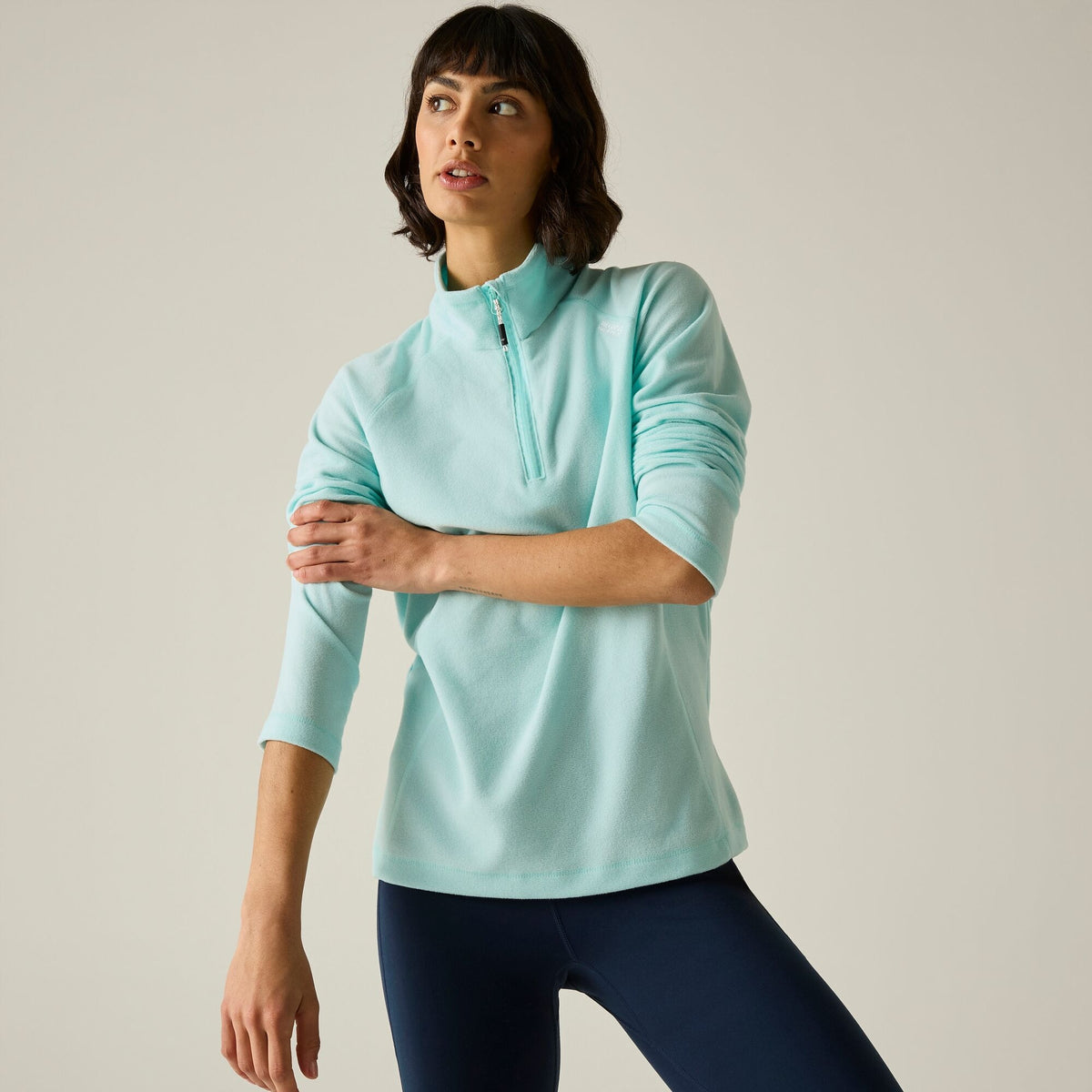 Water Ballet - Pack Shot - Regatta Great Outdoors Womens-Ladies Montes Half Zip Fleece Top