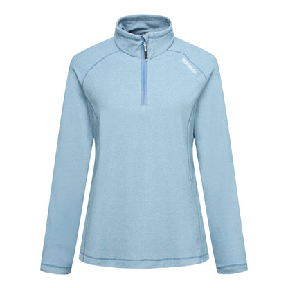 Dusky Blue - Front - Regatta Great Outdoors Womens-Ladies Montes Half Zip Fleece Top