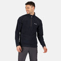 Navy - Close up - Regatta Great Outdoors Mens Montes Fleece Top