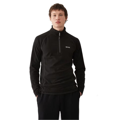 Black - Front - Regatta Great Outdoors Mens Montes Fleece Top