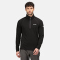 Black - Side - Regatta Great Outdoors Mens Montes Fleece Top