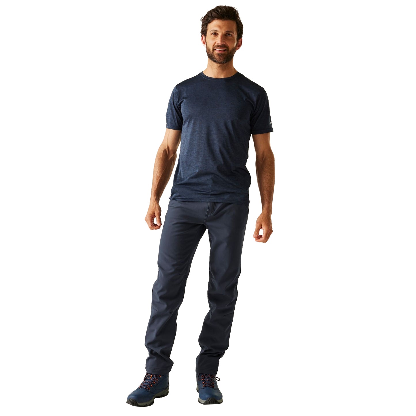 Navy - Lifestyle - Regatta Great Outdoors Mens Fenton Lightweight Softshell Trousers