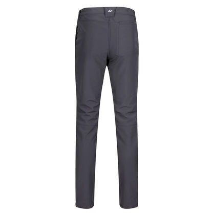 Seal Grey - Back - Regatta Great Outdoors Mens Fenton Lightweight Softshell Trousers