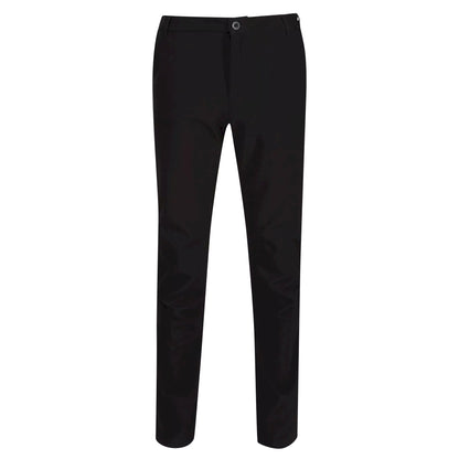 Black - Front - Regatta Great Outdoors Mens Fenton Lightweight Softshell Trousers