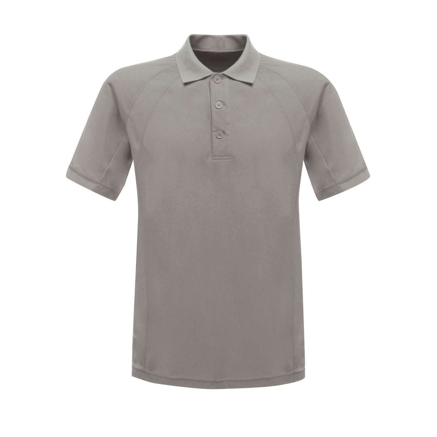 Silver Grey - Front - Regatta Professional Mens Coolweave Short Sleeve Polo Shirt