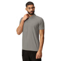 Silver Grey - Side - Regatta Professional Mens Coolweave Short Sleeve Polo Shirt