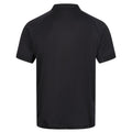 Black - Back - Regatta Professional Mens Coolweave Short Sleeve Polo Shirt